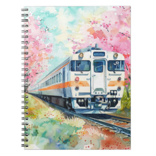 Een trein in de lente notitieboek