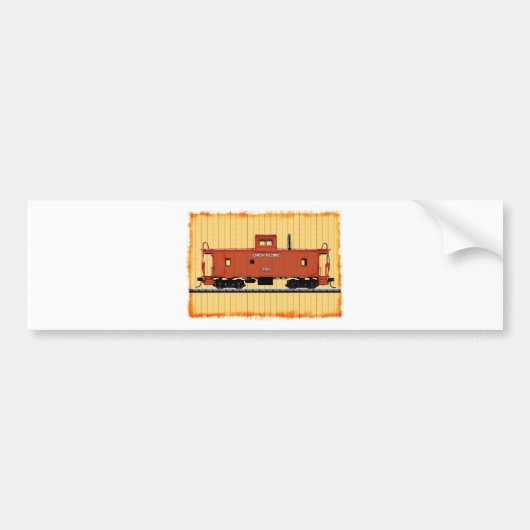 Een trein rangeerwagen bumpersticker (Voorkant)