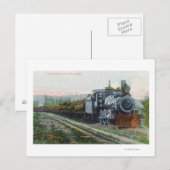 Een trein van LogsCoos Bay, OF Briefkaart (Voorkant / Achterkant)