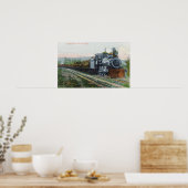 Een trein van LogsCoos Bay, OF Poster (Keuken)