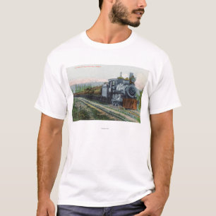 Een trein van LogsCoos Bay, OF T-shirt