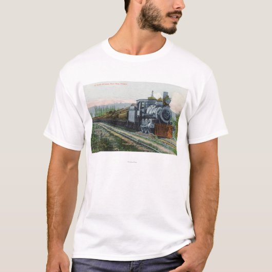 Een trein van LogsCoos Bay, OF T-shirt (Voorkant)