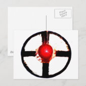 Een treinkruising Wig Wag Signal Briefkaart (Voorkant / Achterkant)