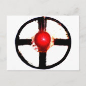 Een treinkruising Wig Wag Signal Briefkaart (Voorkant)