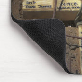 Een treinpersoneel plaatst een kruis muismat (Hoek)