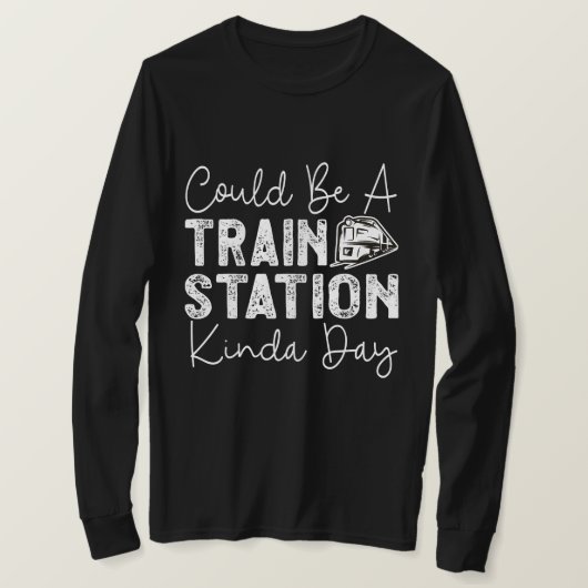 Een treinstation Kinda Day T-shirt (Design voorkant)
