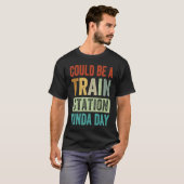 Een treinstation Kinda Day T-shirt (Voorkant volledig)