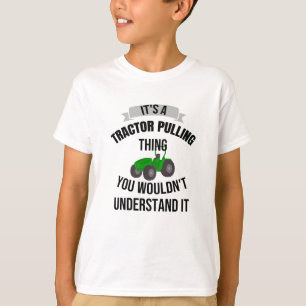 Een trekker die het trekken van Dingen   Trekkerpu T-shirt