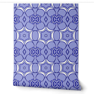 Een trendy blauwe kleur klassieker "Ratti_Creative Behang