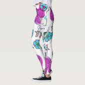 Een trendy kleurrijk ontwerp leggings (Links)