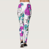 Een trendy kleurrijk ontwerp leggings (Achterkant)
