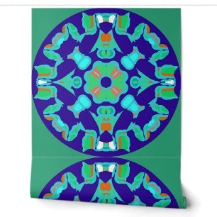 Een trendy veelkleurige "Ratti_Creative_Arts" Wall Behang