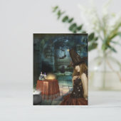 Een treurig Leven Halloween heks Briefkaart (Staand voorkant)