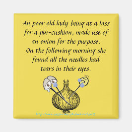 "Een trieste naaiarn" Magneet