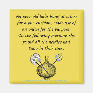 "Een trieste naaiarn" Magneet