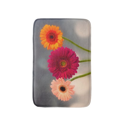 Een Trio van Gerberas Bath mat (Voorkant Verticaal)
