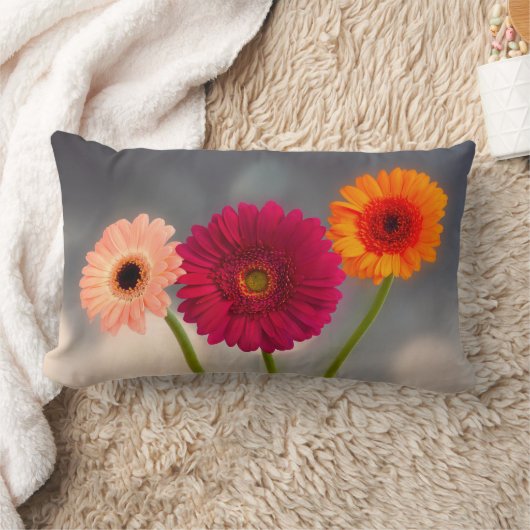 Een trio van Gerberas Lumbar Cushion Kussen (Deken)