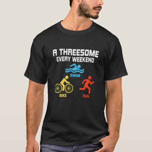Een triooster elke week - Swim, Bike, Run Triath T-shirt (Voorkant)