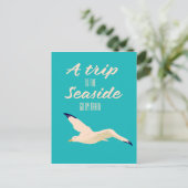 Een trip naar de kust briefkaart (Staand voorkant)