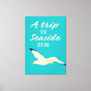 Een trip naar de kust canvas afdruk