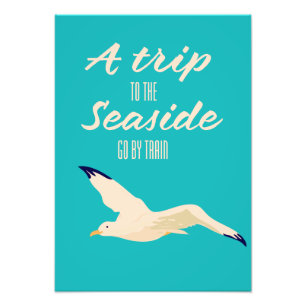 Een trip naar de kust foto afdruk