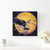 Een Trip naar de Maan Deep Sleep Paarse Nightmare Vierkante Klok (Huis)