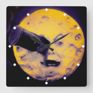 Een Trip naar de Maan Deep Sleep Paarse Nightmare Vierkante Klok