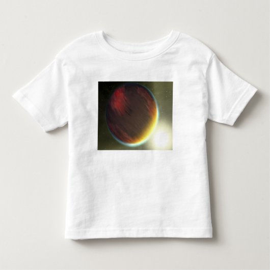 Een troebele Jupiter-achtige planeet die ronddraai Kinder Shirts (Voorkant)
