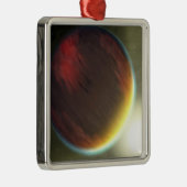 Een troebele Jupiter-achtige planeet die ronddraai Metalen Ornament (Rechts)