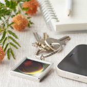 Een troebele Jupiter-achtige planeet die ronddraai Sleutelhanger (Zijkant)