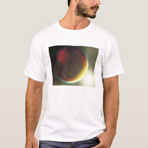 Een troebele Jupiter-achtige planeet die ronddraai T-shirt