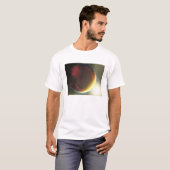 Een troebele Jupiter-achtige planeet die ronddraai T-shirt (Voorkant volledig)