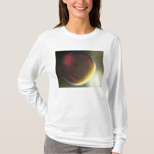 Een troebele Jupiter-achtige planeet die ronddraai T-shirt