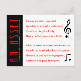 Een troef (minister van Muziek) Briefkaart