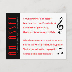 Een troef (minister van Muziek) Briefkaart