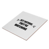 Een troep om mensen superongemakkelijk te maken. tegeltje (Zijkant)