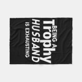 Een trofeebeling zijn is uitdrijven fleece deken (Voorkant (Horizontaal))