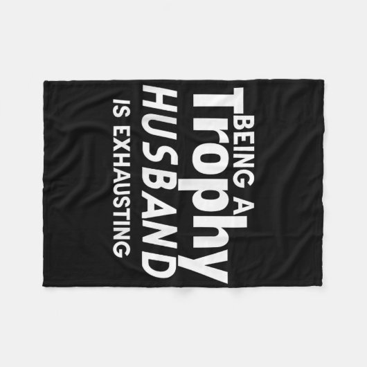 Een trofeebeling zijn is uitdrijven fleece deken (Voorkant (Horizontaal))