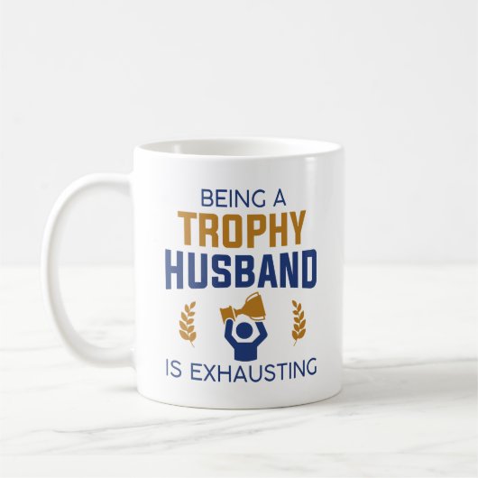 Een trofeebeling zijn is uitdrijven koffiemok (Links)