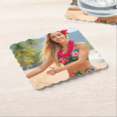 Een tropisch moment: Helena's Hula-dans Kartonnen Onderzetters (Gebogen)