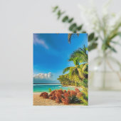 Een tropisch paradijs. briefkaart (Staand voorkant)