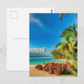 Een tropisch paradijs. briefkaart (Voorkant / Achterkant)