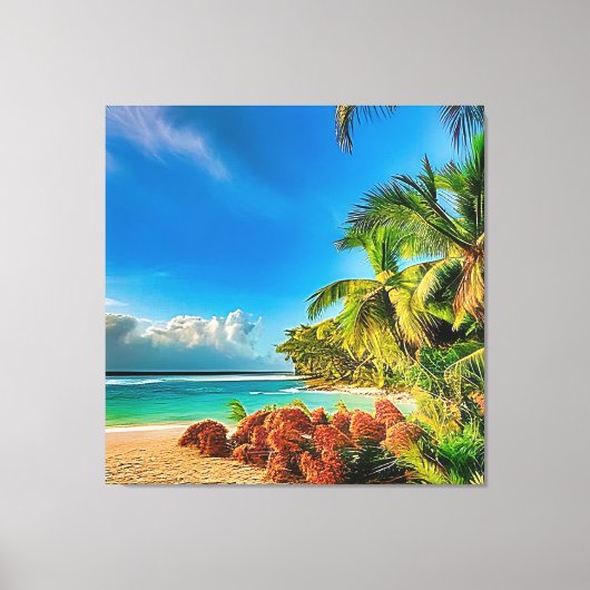 Een tropisch paradijs. canvas afdruk (Voorkant)