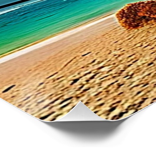 Een tropisch paradijs. perfect poster (Hoek)