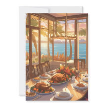 Een Tropisch Thanksgiving Feest = Wenskaart