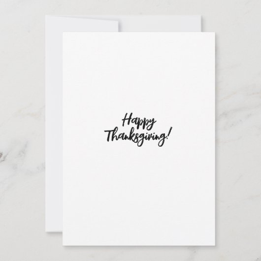 Een tropisch thanksgivingdiner in de avond kaart (Achterkant)