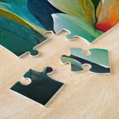 Een tropisch wetland legpuzzel (Zijkant)
