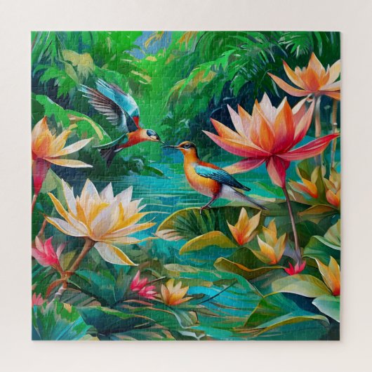 Een tropisch wetland legpuzzel (Verticaal)