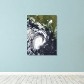 Een tropische cycloon canvas afdruk (Insitu (Houten vloer))