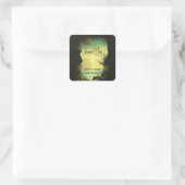 Een Tropische gebeurtenis van het Zee vergeten Dan Vierkante Sticker (Tas)